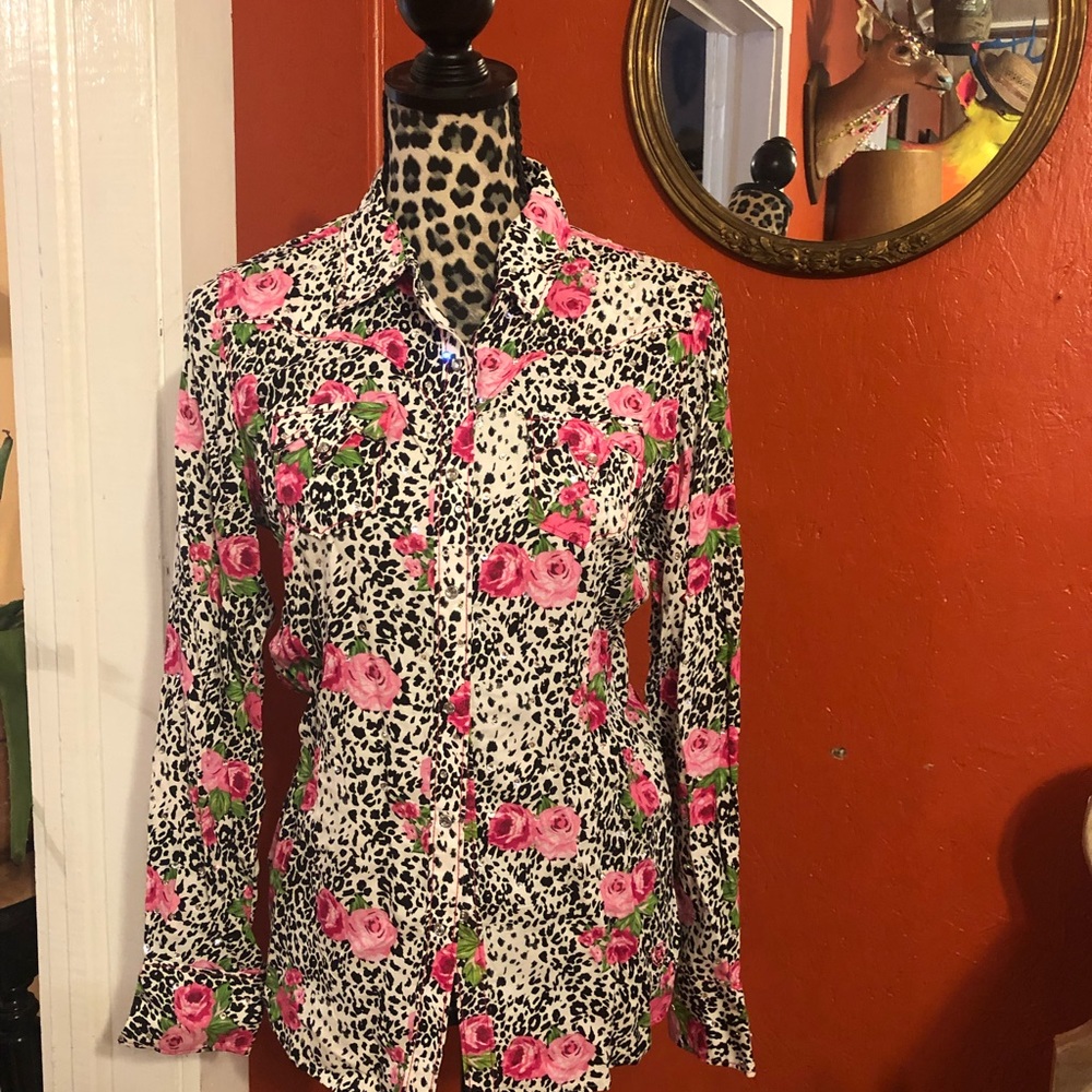 Leopard print blouse